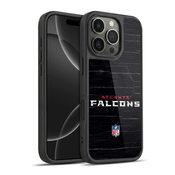 NFL Atlanta Falcons Logo Distressed Look Gel Armour Case For Apple iPhone 16 Pro