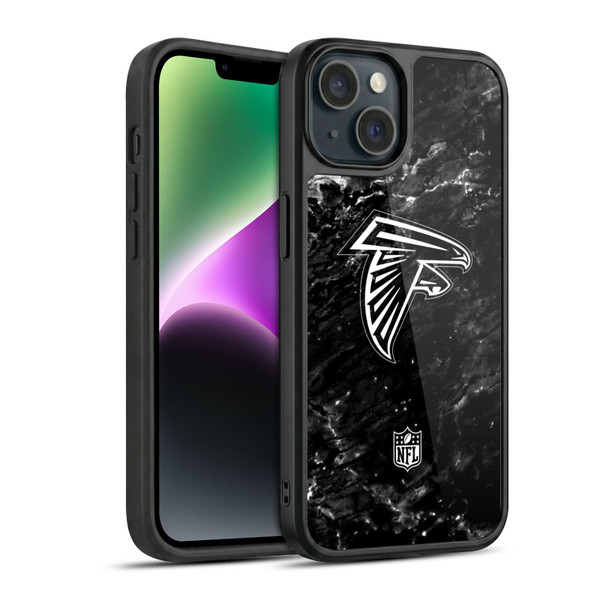 NFL Atlanta Falcons Artwork Marble Gel Armour Case For Apple iPhone 14