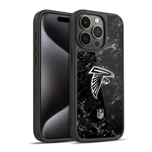 NFL Atlanta Falcons Artwork Marble Gel Armour Case For Apple iPhone 15 Pro