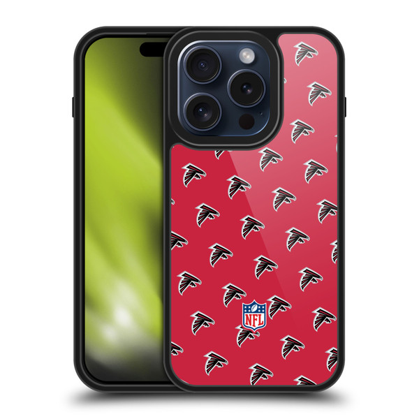 NFL Atlanta Falcons Artwork Patterns Gel Armour Case For Apple iPhone 15 Pro
