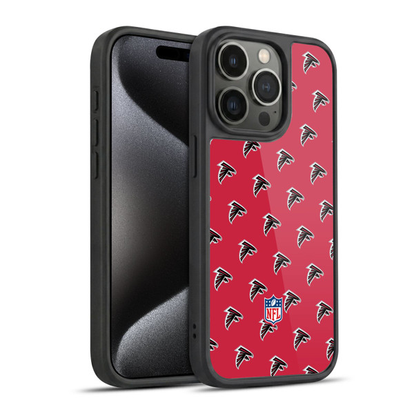 NFL Atlanta Falcons Artwork Patterns Gel Armour Case For Apple iPhone 15 Pro