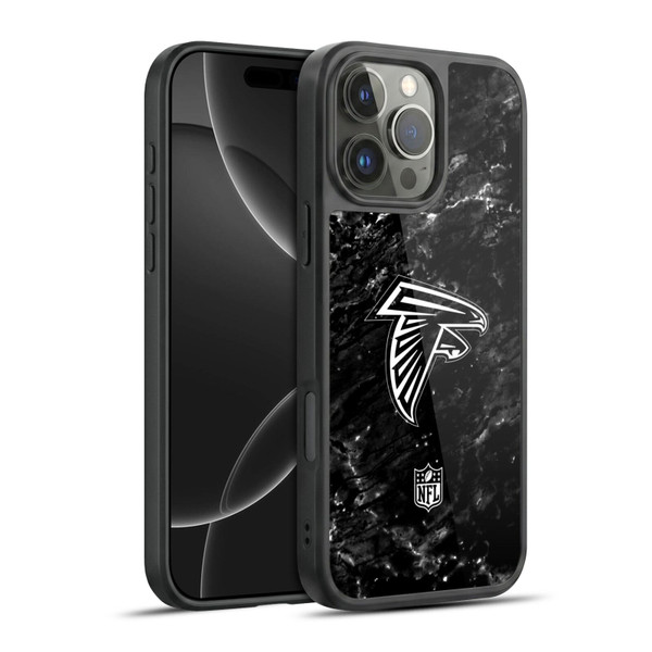 NFL Atlanta Falcons Artwork Marble Gel Armour Case For Apple iPhone 16 Pro Max