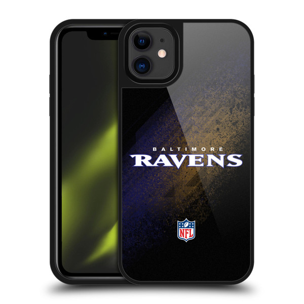 NFL Baltimore Ravens Logo Blur Gel Armour Case For Apple iPhone 11