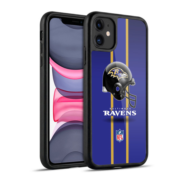 NFL Baltimore Ravens Logo Helmet Gel Armour Case For Apple iPhone 11