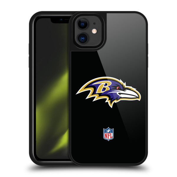 NFL Baltimore Ravens Logo Plain Gel Armour Case For Apple iPhone 11