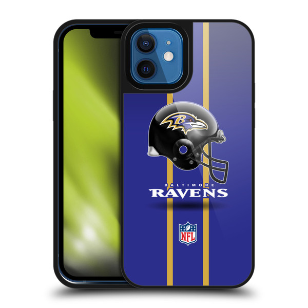 NFL Baltimore Ravens Logo Helmet Gel Armour Case For Apple iPhone 12 / iPhone 12 Pro
