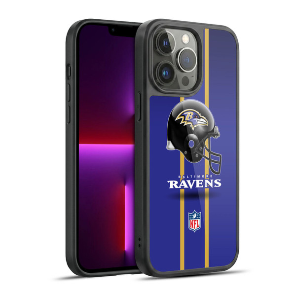 NFL Baltimore Ravens Logo Helmet Gel Armour Case For Apple iPhone 13 Pro Max