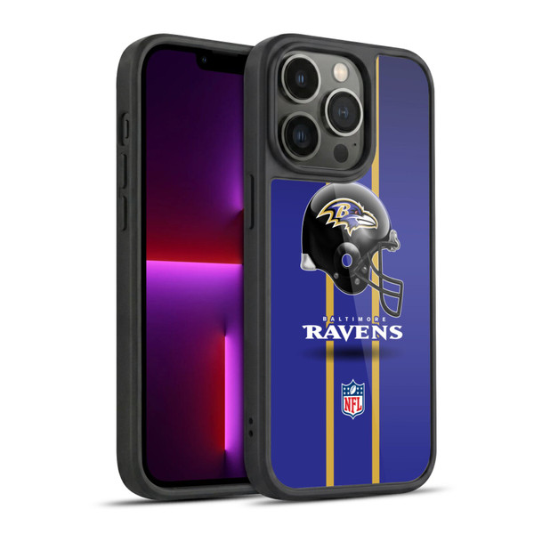 NFL Baltimore Ravens Logo Helmet Gel Armour Case For Apple iPhone 13 Pro