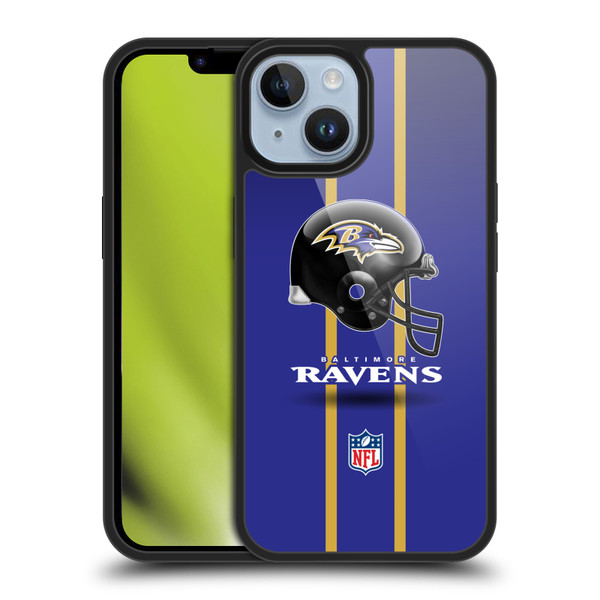 NFL Baltimore Ravens Logo Helmet Gel Armour Case For Apple iPhone 14