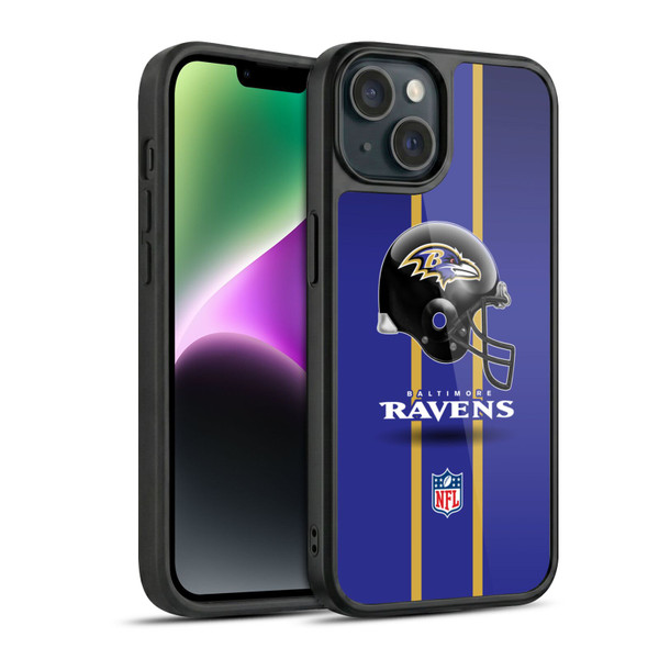 NFL Baltimore Ravens Logo Helmet Gel Armour Case For Apple iPhone 14