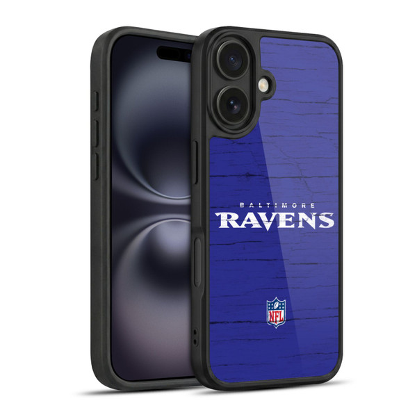 NFL Baltimore Ravens Logo Distressed Look Gel Armour Case For Apple iPhone 16