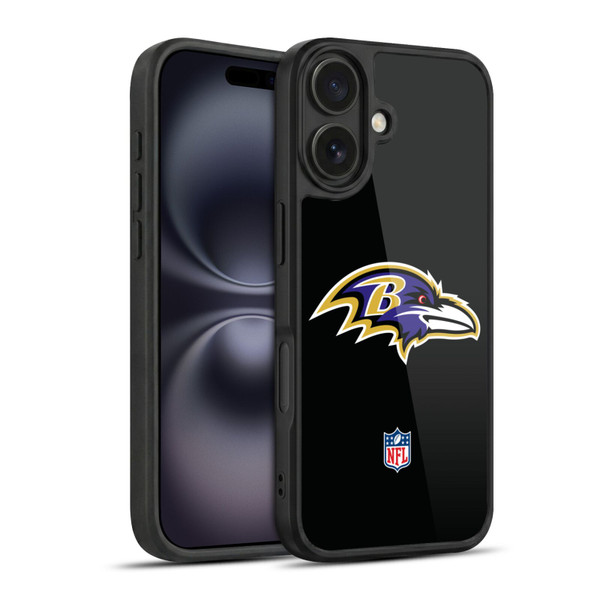 NFL Baltimore Ravens Logo Plain Gel Armour Case For Apple iPhone 16