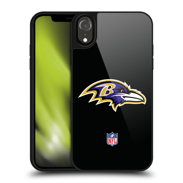 NFL Baltimore Ravens Logo Plain Gel Armour Case For Apple iPhone XR