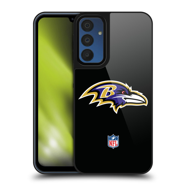NFL Baltimore Ravens Logo Plain Gel Armour Case For Samsung Galaxy A15