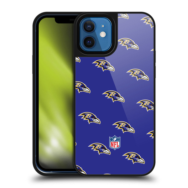 NFL Baltimore Ravens Artwork Patterns Gel Armour Case For Apple iPhone 12 / iPhone 12 Pro