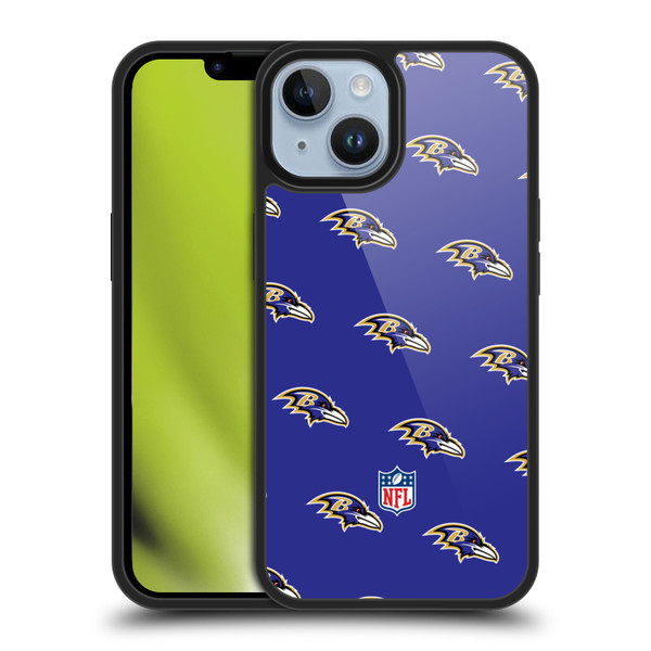 NFL Baltimore Ravens Artwork Patterns Gel Armour Case For Apple iPhone 14