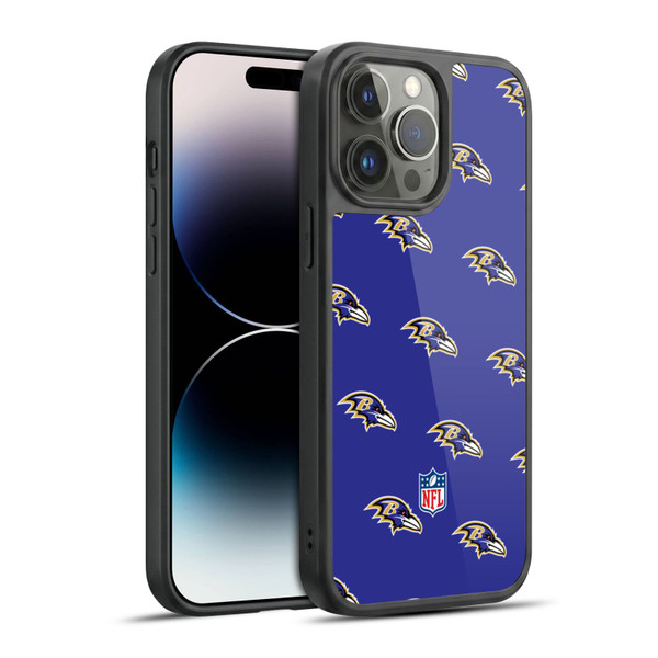NFL Baltimore Ravens Artwork Patterns Gel Armour Case For Apple iPhone 14 Pro Max