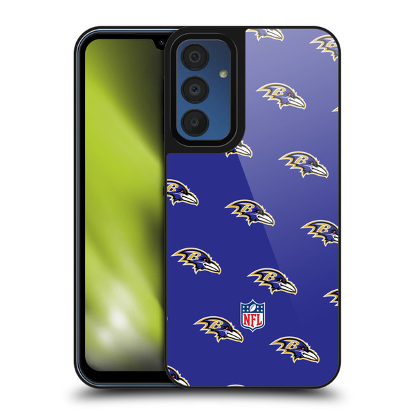 NFL Baltimore Ravens Artwork Patterns Gel Armour Case For Samsung Galaxy A15