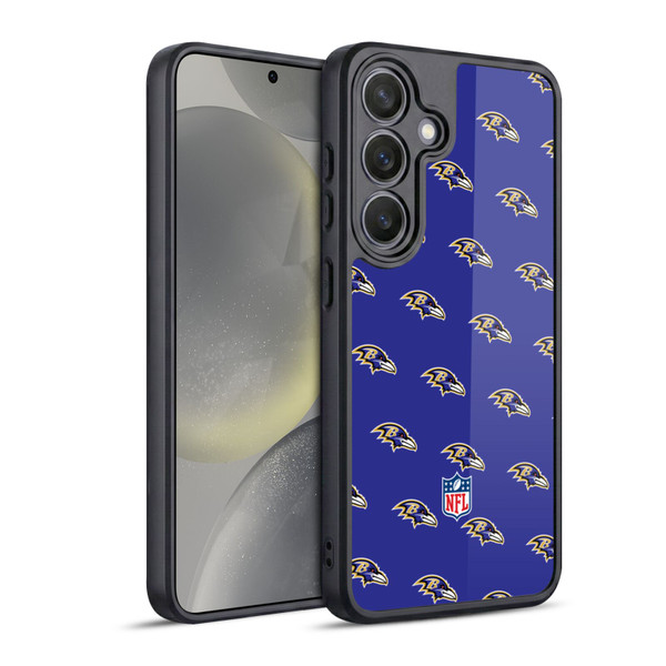 NFL Baltimore Ravens Artwork Patterns Gel Armour Case For Samsung Galaxy S24 5G