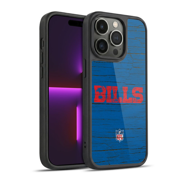 NFL Buffalo Bills Logo Distressed Look Gel Armour Case For Apple iPhone 14 Pro