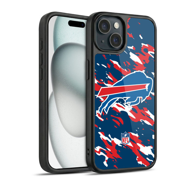 NFL Buffalo Bills Logo Camou Gel Armour Case For Apple iPhone 15