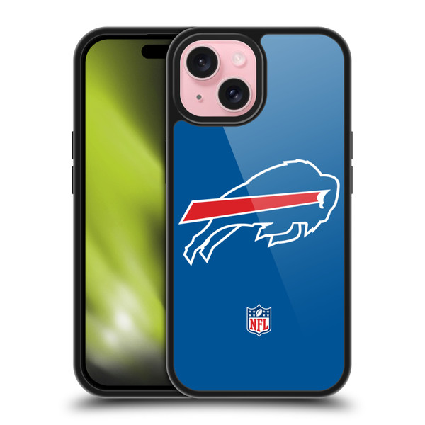 NFL Buffalo Bills Logo Plain Gel Armour Case For Apple iPhone 15