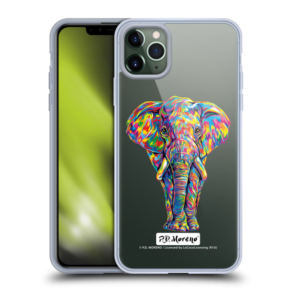 P.D. Moreno Animals Elephant Soft Gel Case for Apple iPhone 11 Pro Max