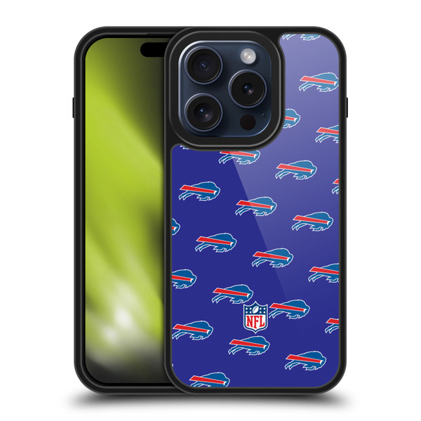 NFL Buffalo Bills Artwork Patterns Gel Armour Case For Apple iPhone 15 Pro