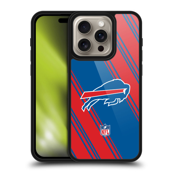 NFL Buffalo Bills Artwork Stripes Gel Armour Case For Apple iPhone 16 Pro