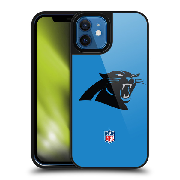 NFL Carolina Panthers Logo Plain Gel Armour Case For Apple iPhone 12 / iPhone 12 Pro
