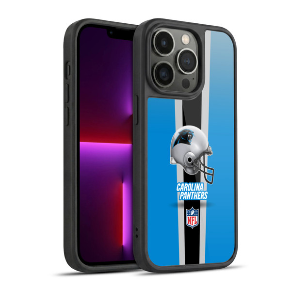 NFL Carolina Panthers Logo Helmet Gel Armour Case For Apple iPhone 13 Pro