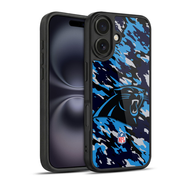 NFL Carolina Panthers Logo Camou Gel Armour Case For Apple iPhone 16