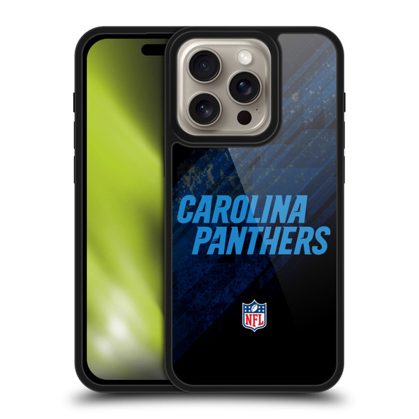 NFL Carolina Panthers Logo Blur Gel Armour Case For Apple iPhone 16 Pro