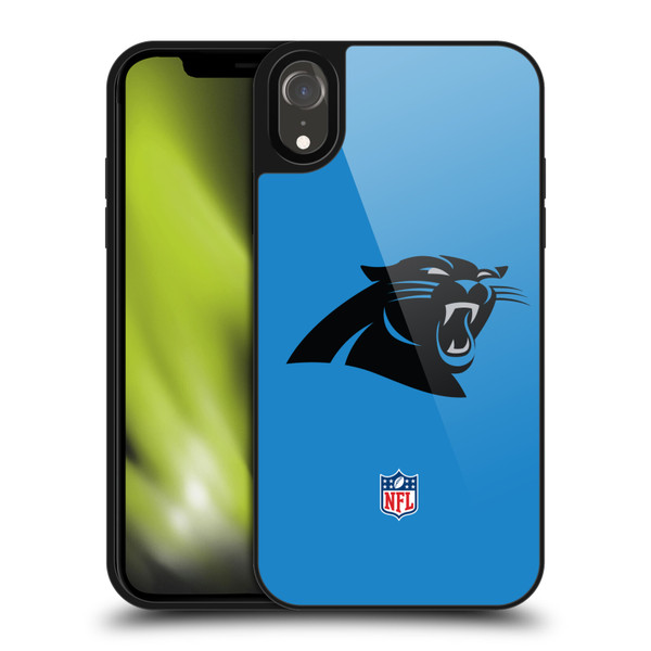 NFL Carolina Panthers Logo Plain Gel Armour Case For Apple iPhone XR