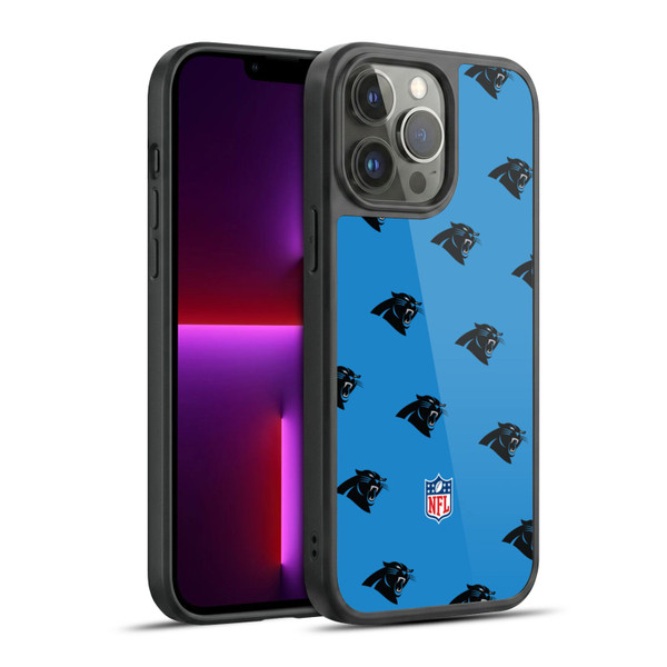 NFL Carolina Panthers Artwork Patterns Gel Armour Case For Apple iPhone 13 Pro Max