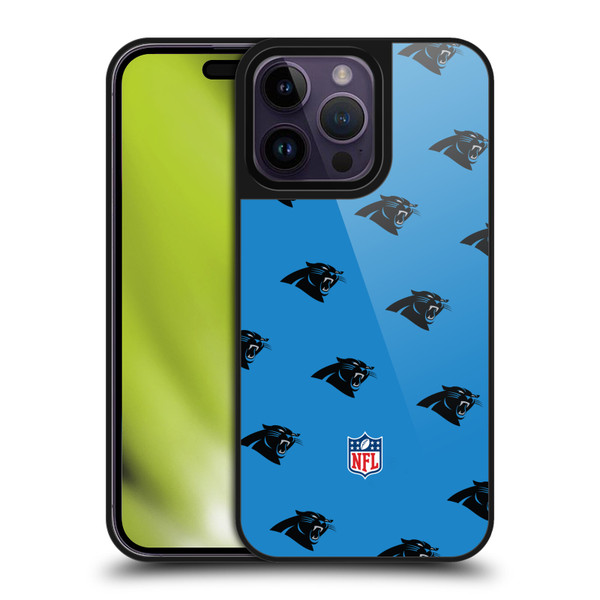 NFL Carolina Panthers Artwork Patterns Gel Armour Case For Apple iPhone 14 Pro Max