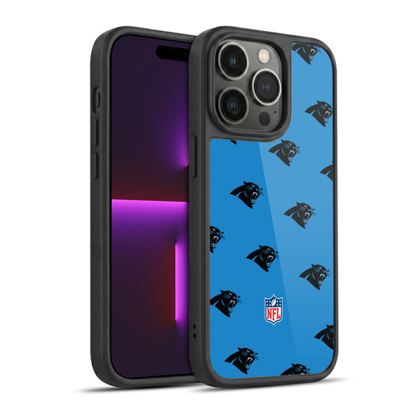 NFL Carolina Panthers Artwork Patterns Gel Armour Case For Apple iPhone 14 Pro