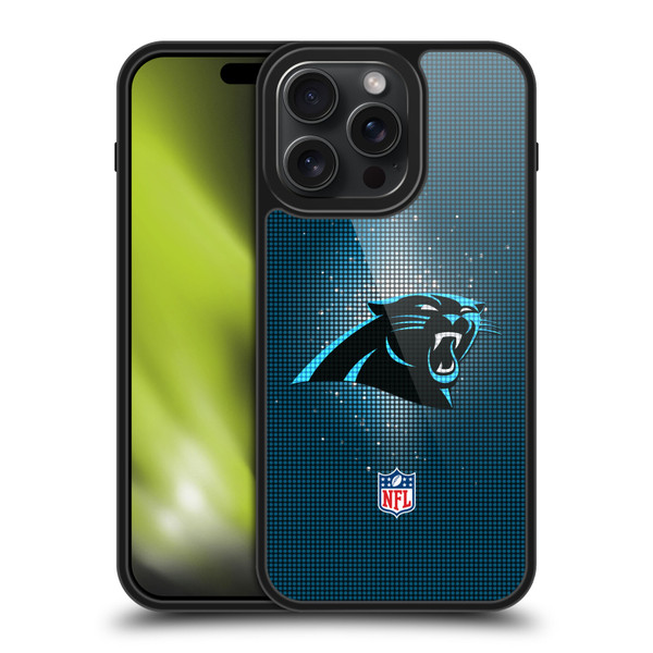 NFL Carolina Panthers Artwork LED Gel Armour Case For Apple iPhone 15 Pro Max