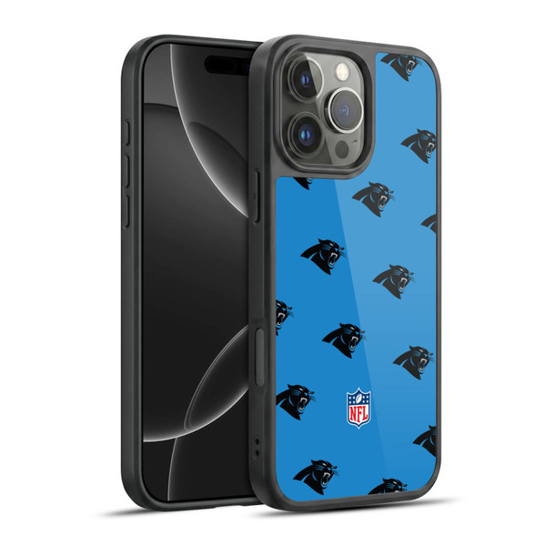 NFL Carolina Panthers Artwork Patterns Gel Armour Case For Apple iPhone 16 Pro Max