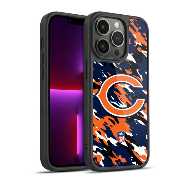 NFL Chicago Bears Logo Camou Gel Armour Case For Apple iPhone 13 Pro