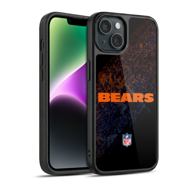 NFL Chicago Bears Logo Blur Gel Armour Case For Apple iPhone 14
