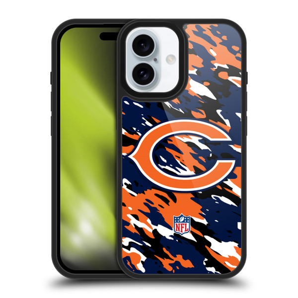 NFL Chicago Bears Logo Camou Gel Armour Case For Apple iPhone 16