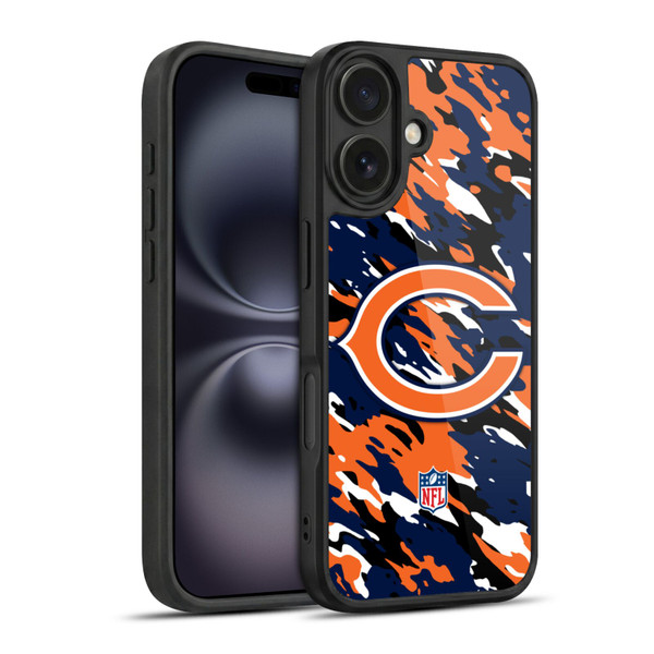 NFL Chicago Bears Logo Camou Gel Armour Case For Apple iPhone 16