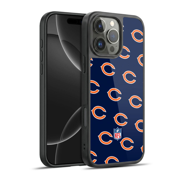 NFL Chicago Bears Artwork Patterns Gel Armour Case For Apple iPhone 16 Pro Max