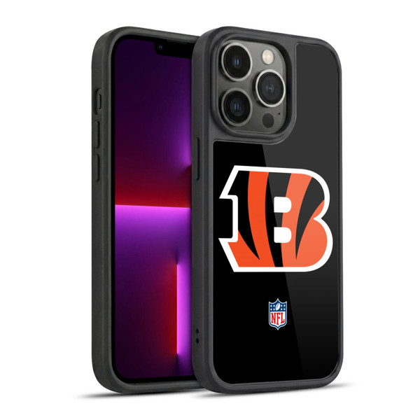 NFL Cincinnati Bengals Logo Plain Gel Armour Case For Apple iPhone 13 Pro