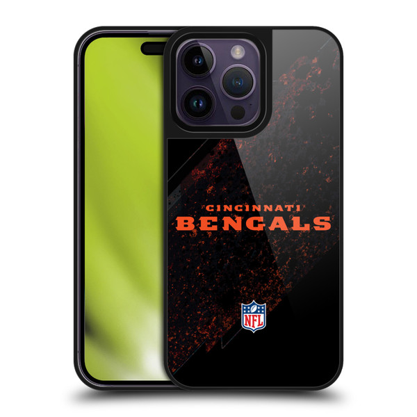 NFL Cincinnati Bengals Logo Blur Gel Armour Case For Apple iPhone 14 Pro Max