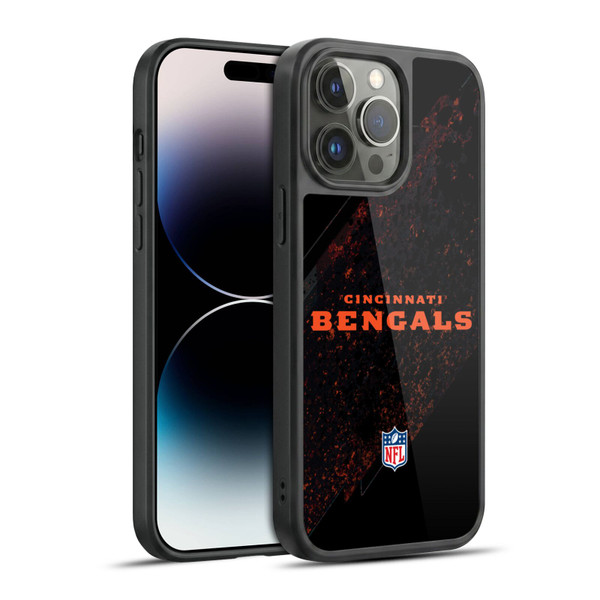 NFL Cincinnati Bengals Logo Blur Gel Armour Case For Apple iPhone 14 Pro Max
