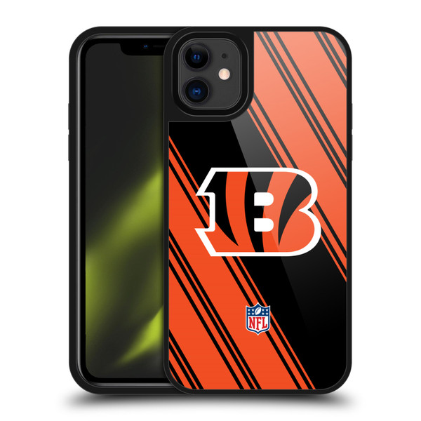 NFL Cincinnati Bengals Artwork Stripes Gel Armour Case For Apple iPhone 11