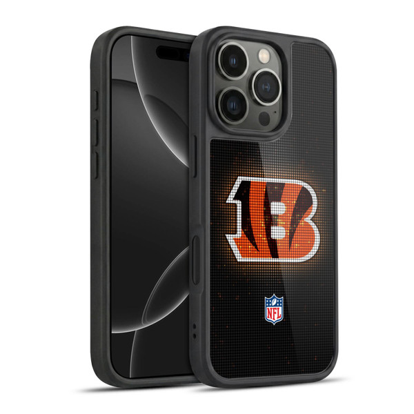 NFL Cincinnati Bengals Artwork LED Gel Armour Case For Apple iPhone 16 Pro