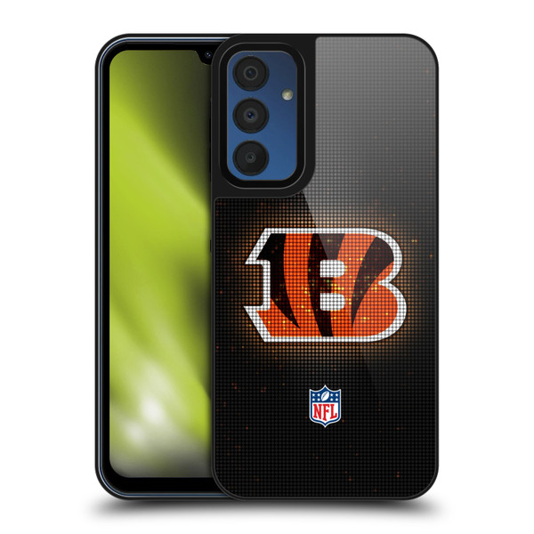 NFL Cincinnati Bengals Artwork LED Gel Armour Case For Samsung Galaxy A15